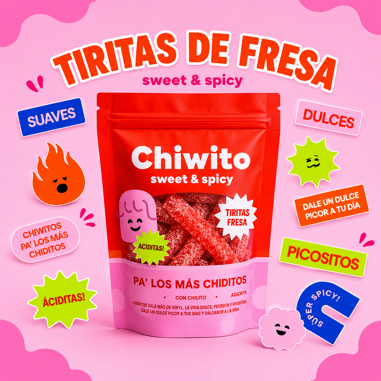 Tiritas de Fresa 100 g